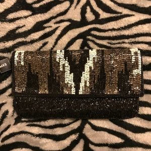 - NWT Express beaded evening wristlet black